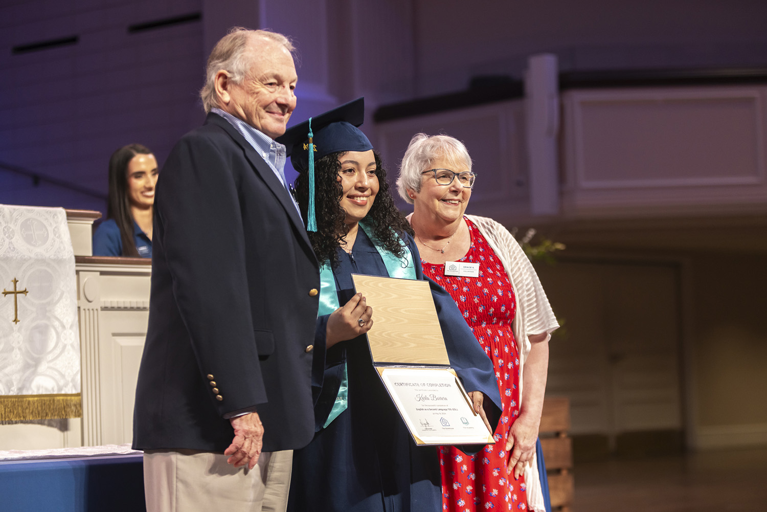 Jim Jess, Karla Barrera, and Grace Stewart